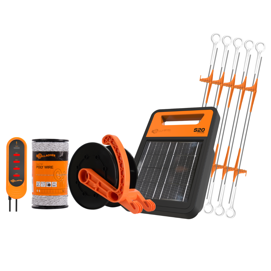 Lifestyle Portable Fencing Pack with Poly Wire Lifestyle Portable Fencing Pack with Poly Wire